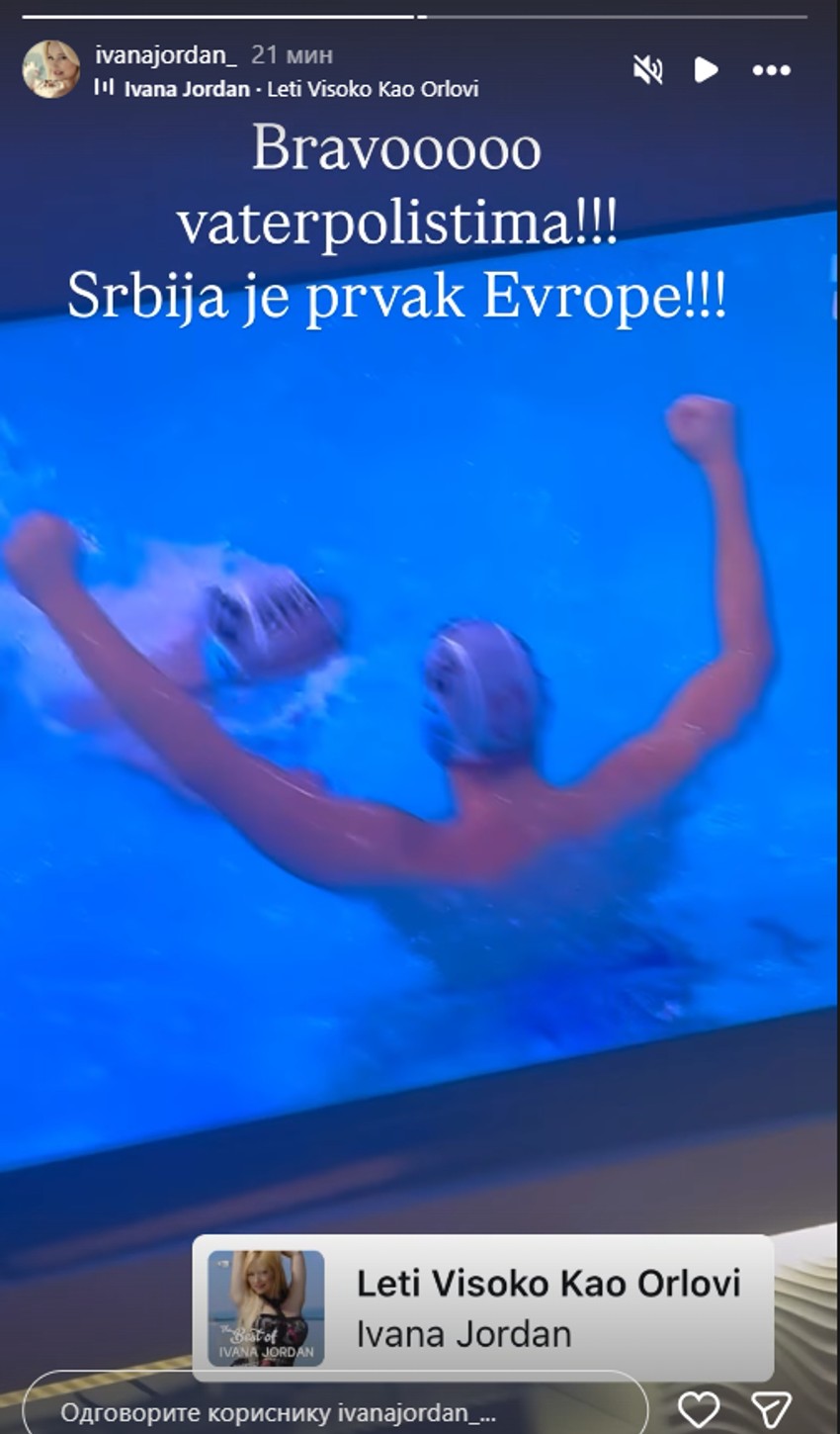 Estrada slavi pobedu vaterpolista, voditeljka pratila iz prvih redova: "Bravo braćo, šampioni"