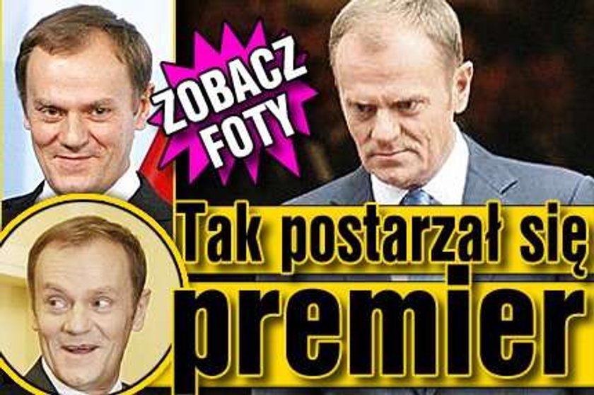 Tak postarzał się premier. FOTY!