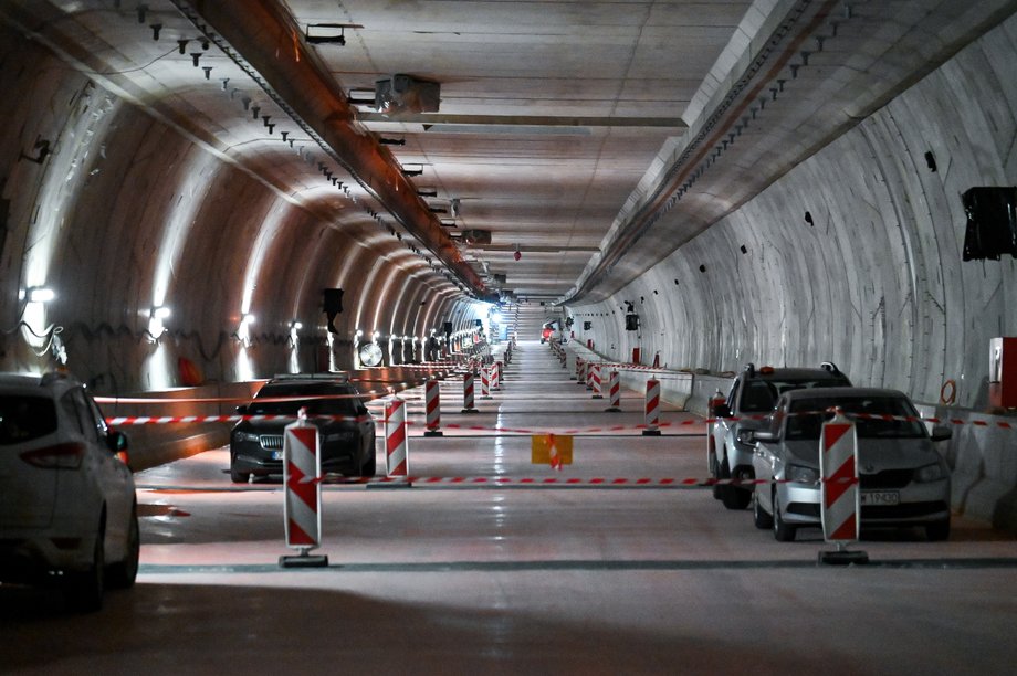 Budowa tunelu pod Świną - stan na 2 lutego 2023 r.