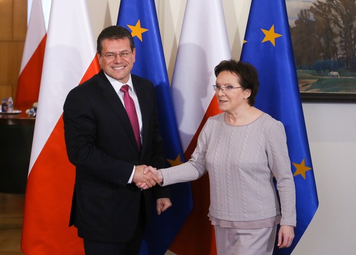 Ewa Kopacz i Marosz Szefczovicz