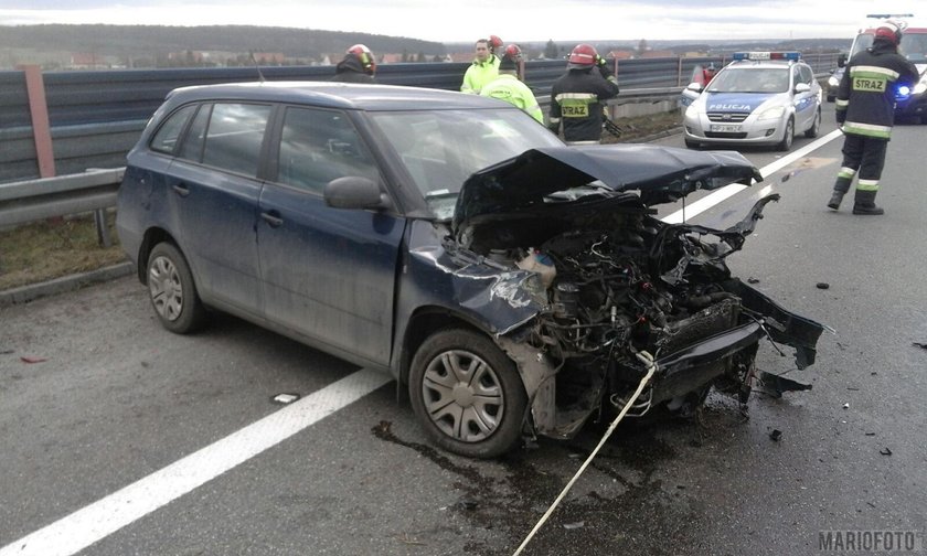 Wypadek na autostradzie A4