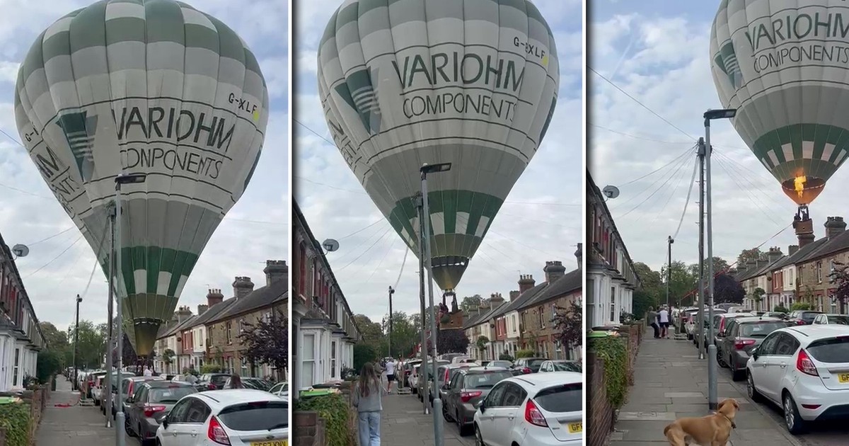Balon zaczął spadać na ulicę. Katastrofie zapobiegł przechodzień