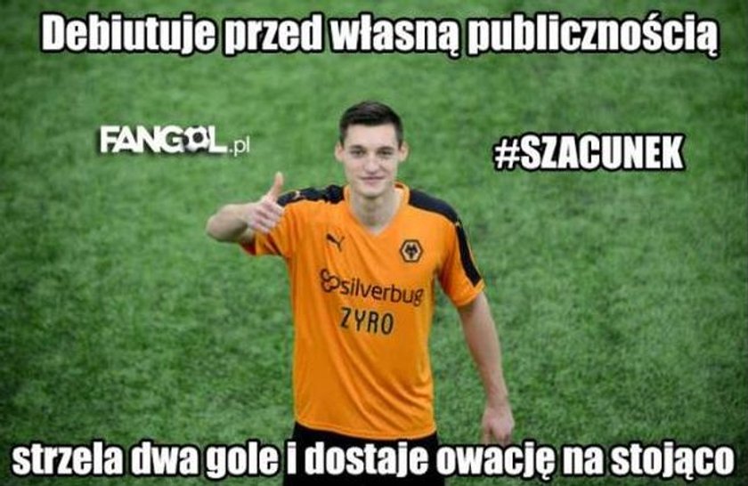 From Żyro to Hero. Genialny debiut Polaka w Anglii. Zobacz MEMY!