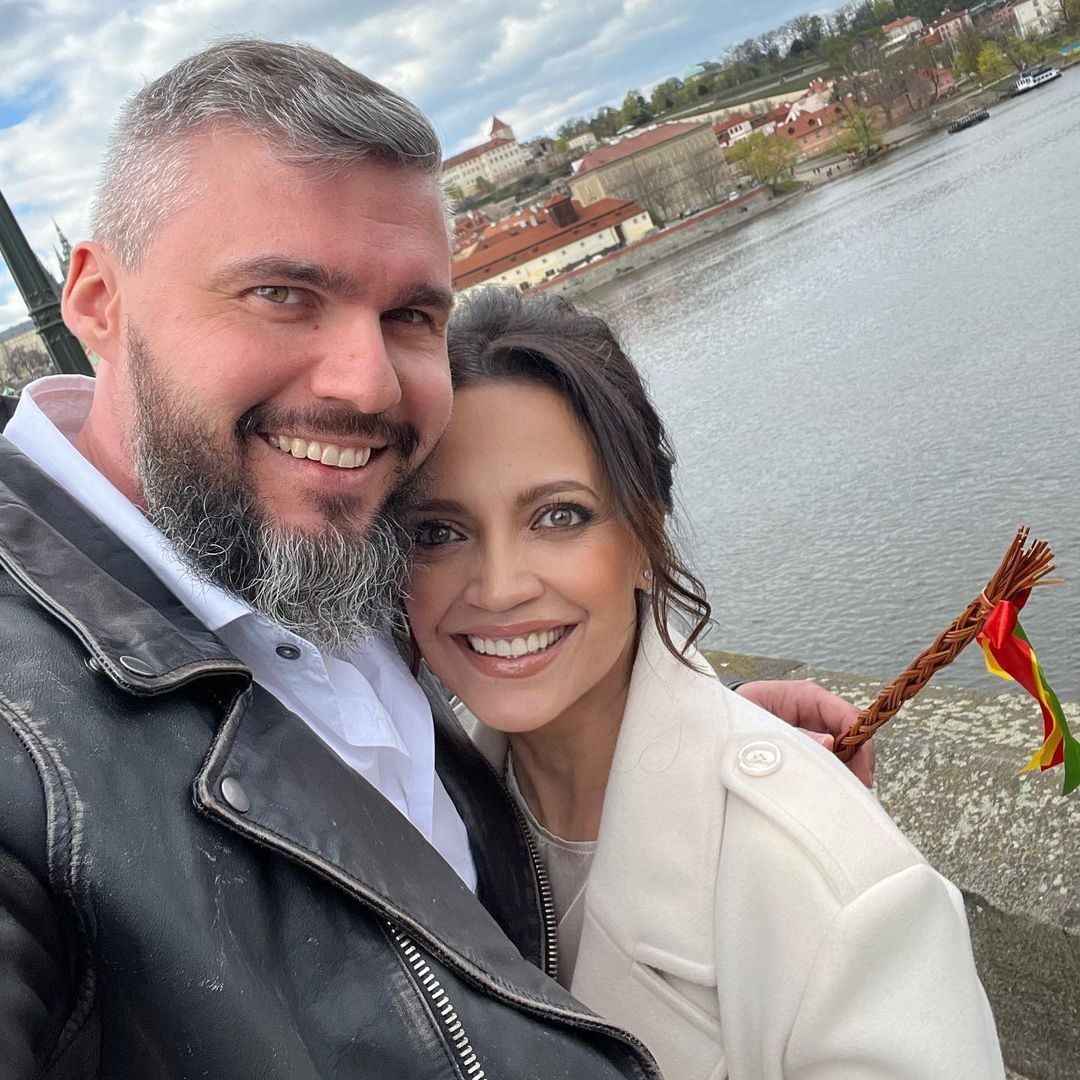 Speváčka Lucie Bílá a jej partner Radek Filipi. 