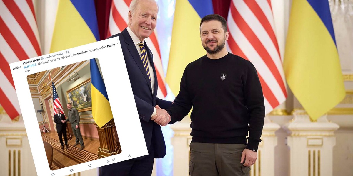 Joe Biden do Kijowa przyjechał z Jakem Sullivanem, doradcą ds. bezpieczeństwa narodowego, który ma być zwolennikiem przekierowania uwagi USA na Chiny z Rosji.