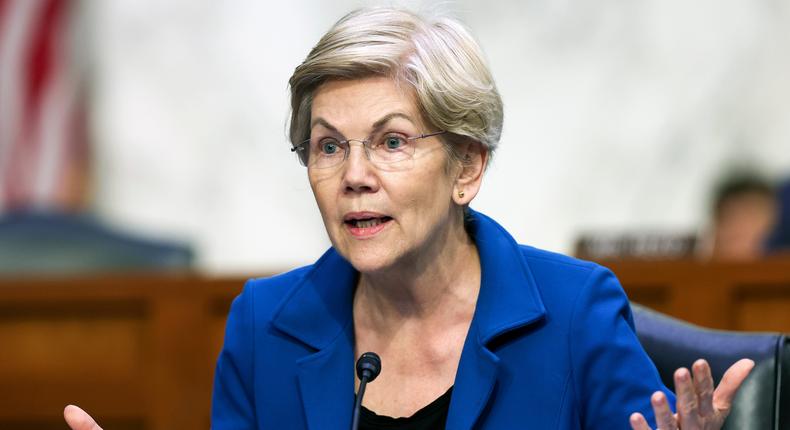 U.S. Sen. Elizabeth Warren criticized regulators this week for protecting SVB depositors following the bank's failure.Win McNamee/Getty Images