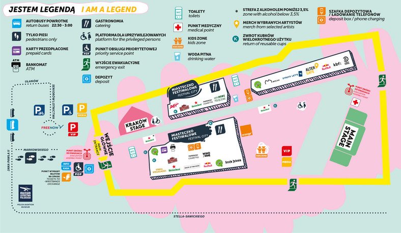 Mapa Kraków Live Festival