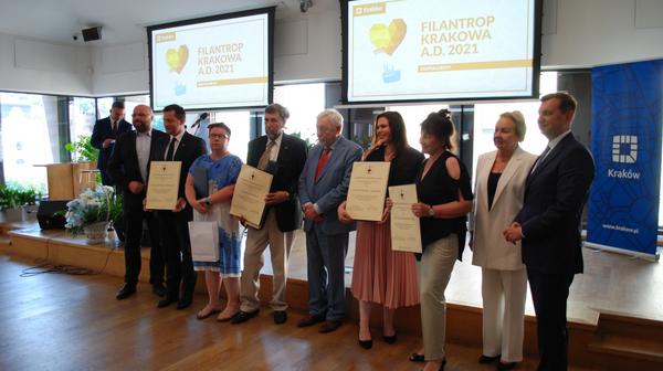 Laureaci konkursu Filantrop Krakowa