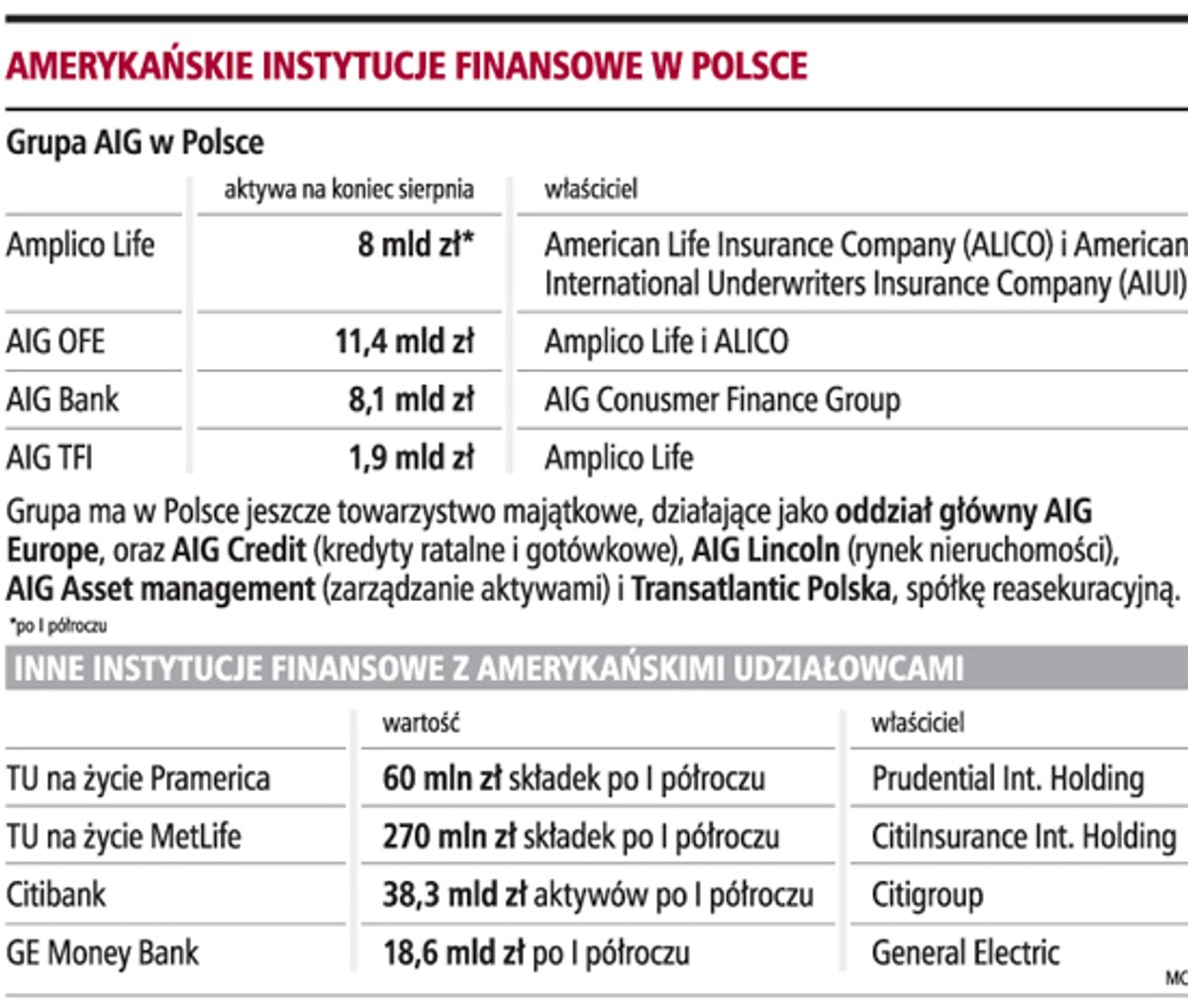 Amerykańskie instytucje finansowe w Polsce
