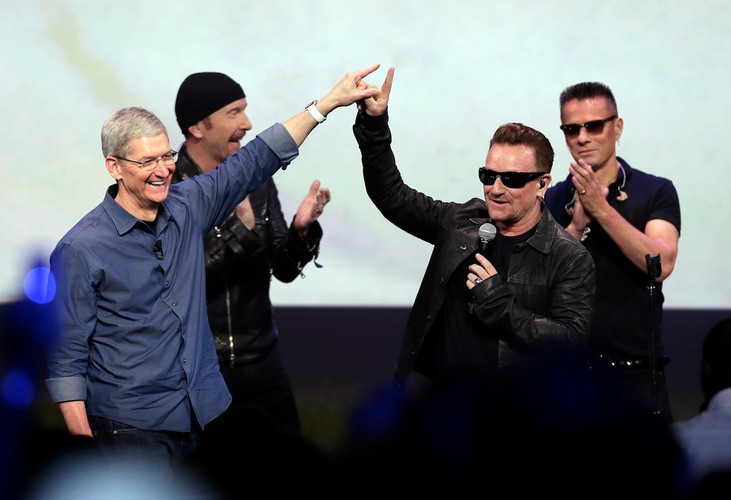 U2 na konferencji Apple
