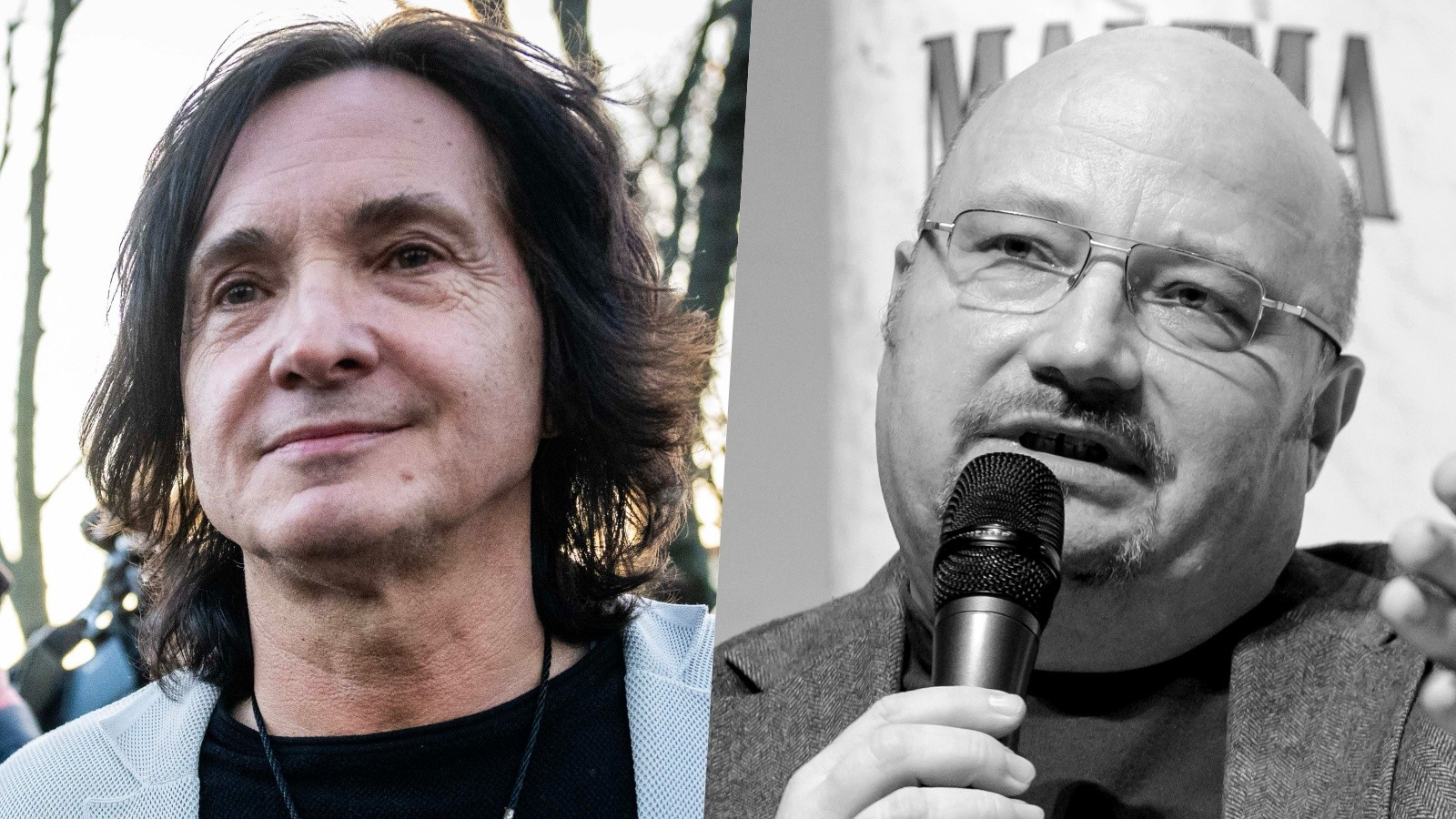 Spevák Maťo Ďurinda a textár Martin Sarvaš († 65).