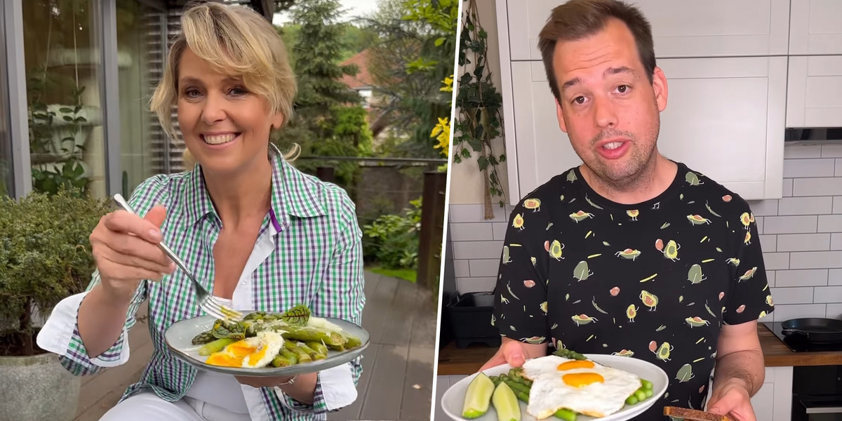 Ewa Wachowicz i Jakub Kuroń mają proste patenty na szparagi z jajkiem. Proste, ale wyjątkowo smaczne!