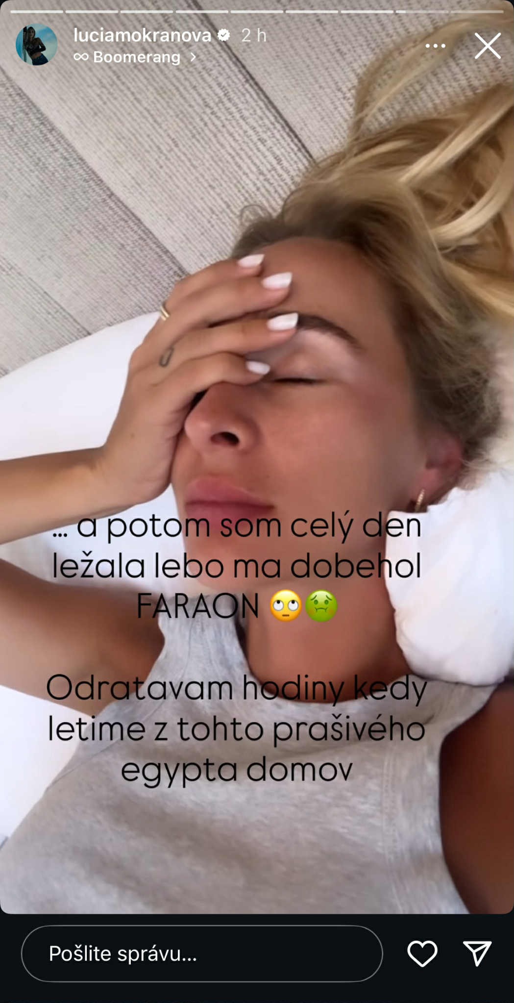 Mokráňovú potrápili zdravotné problémy.