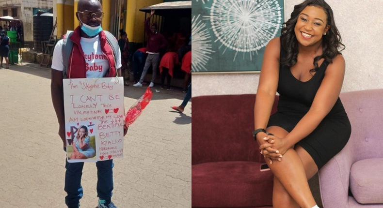 Betty Kyallo’s responds to fan confessing love for her with a placard