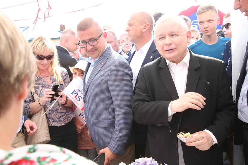 Jarosław Kaczyński na pikniku rodzinnym