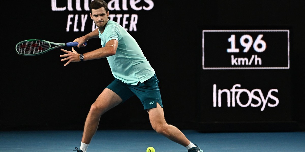 Hubert Hurkacz w 1/8 finału Australian Open.