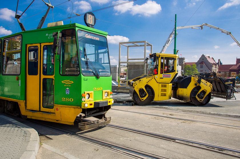 Tydzień tramwajowych utrudnień przez prace na Kaponierze