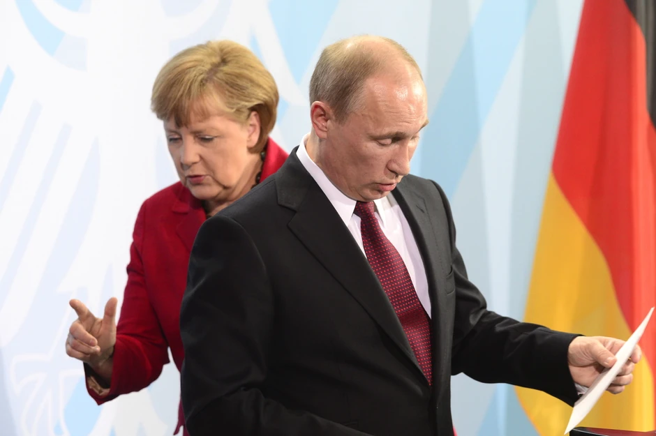 Angela Merkel i Vladimir Putin
