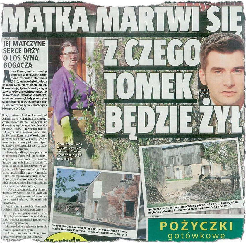 Matka Kammela boi się o syna