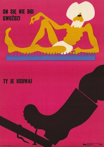 Plakaty z wystawy 'Po pierwsze bezpieczeństwo'