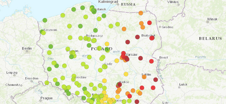 Zanieczyszczony pył znad Ukrainy nad Polską. GIOŚ wskazuje regiony z najgorszą sytuacją