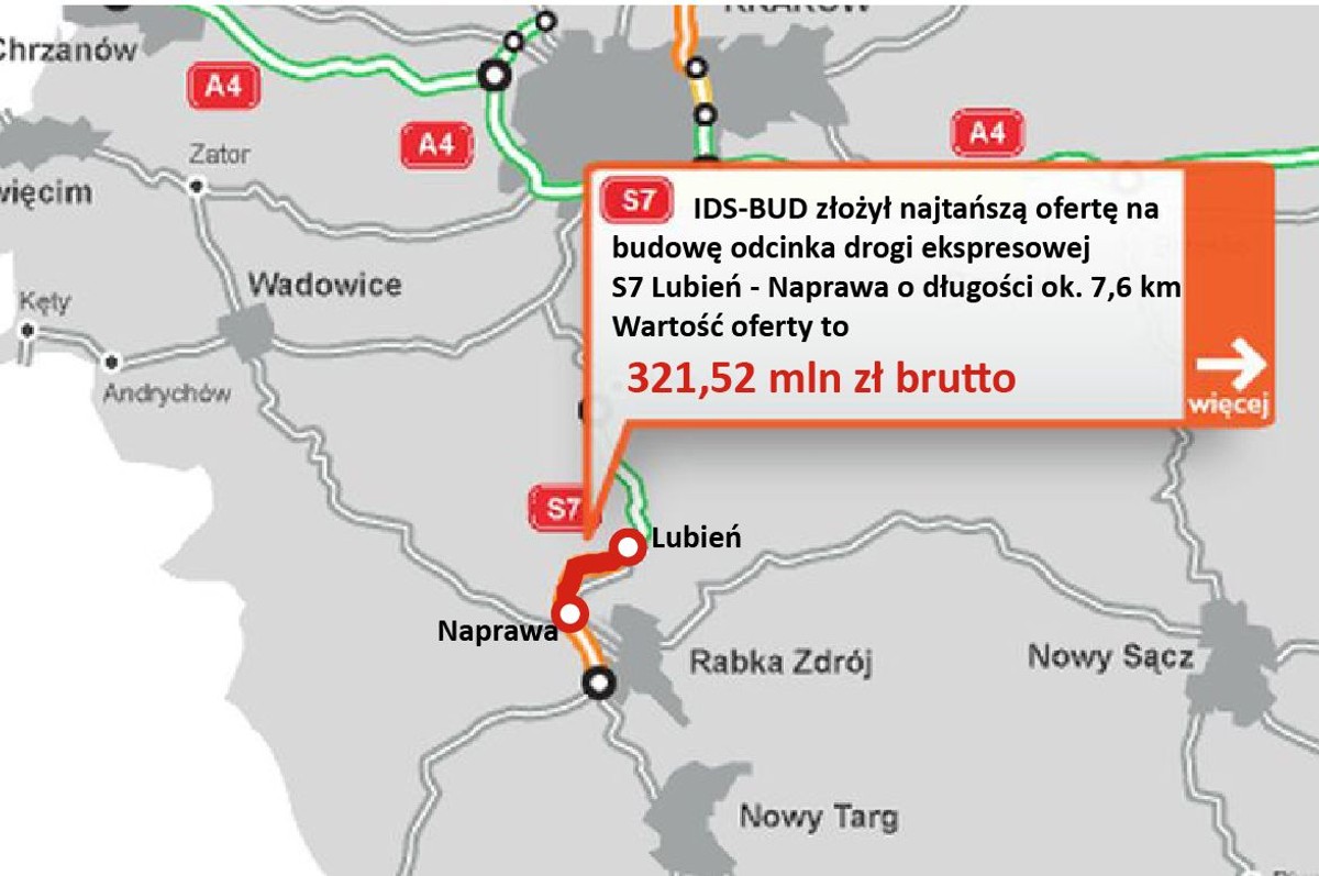S7 Lubień - Naprawa