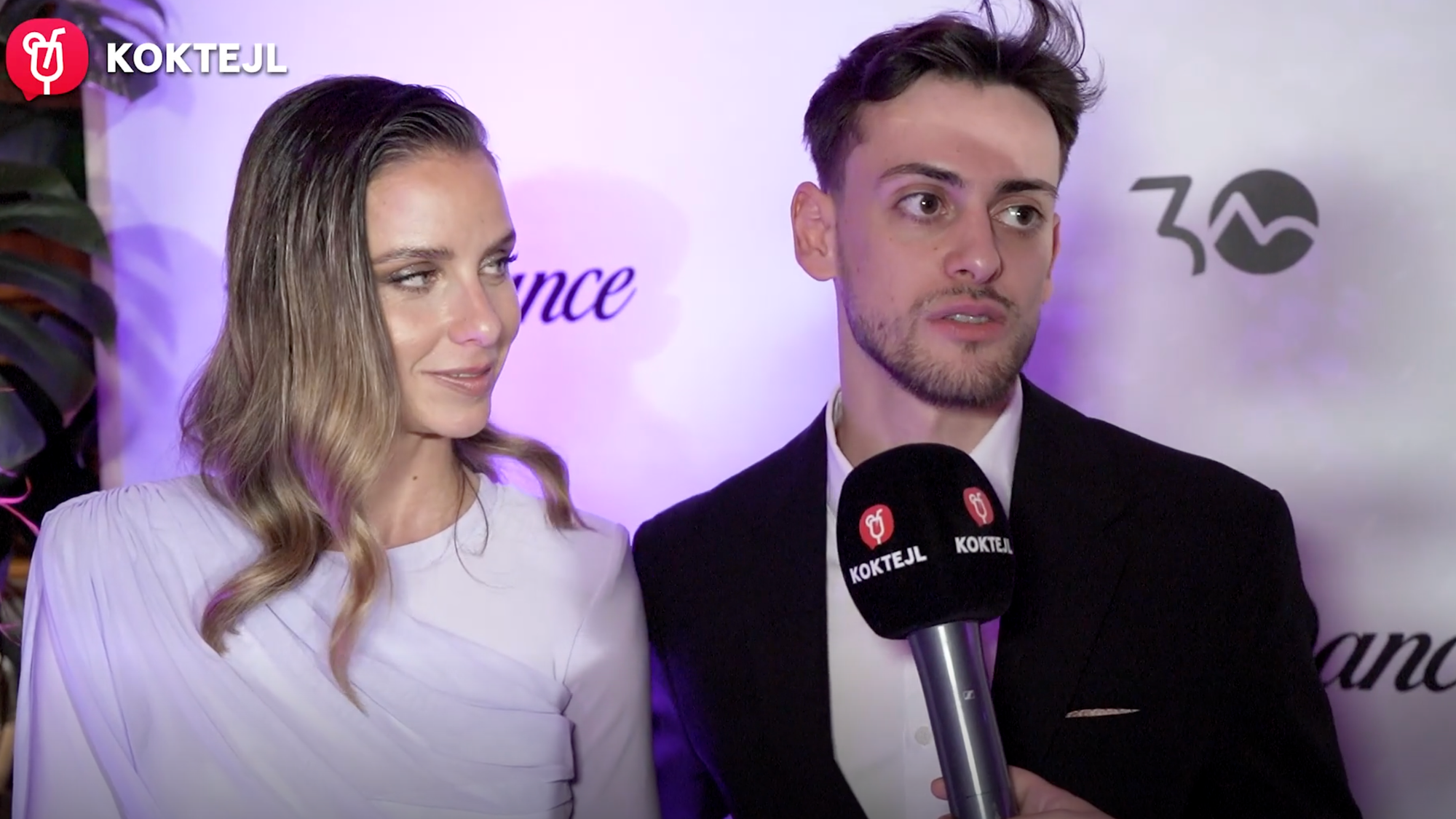 Herečka Nela Pocisková a tanečník Filip Kucman.