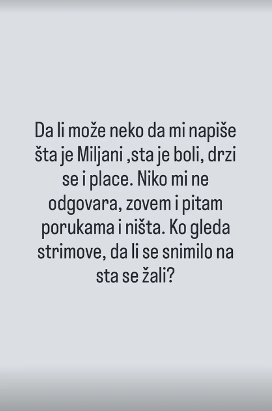 Oglasila se Marija Kulić