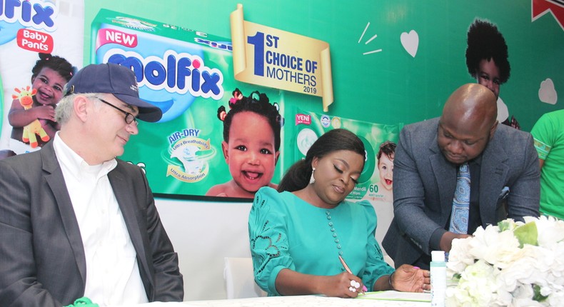 Funke Akindele-Bello becomes Molfix Nigeria's first ever Brand Ambassador. (Molfix)