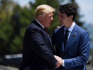 Prezydent USA Donald Trump i premier Kanady Justin Trudeau (zdjęcie ilustracyjne)