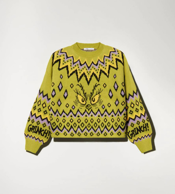 Sweter ze wzorem Grinch