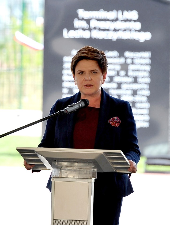 ŚWINOUJŚCIE GAZOPORT NADANIE IMIENIA LECHA KACZYŃSKIEGO (Beata Szydło)