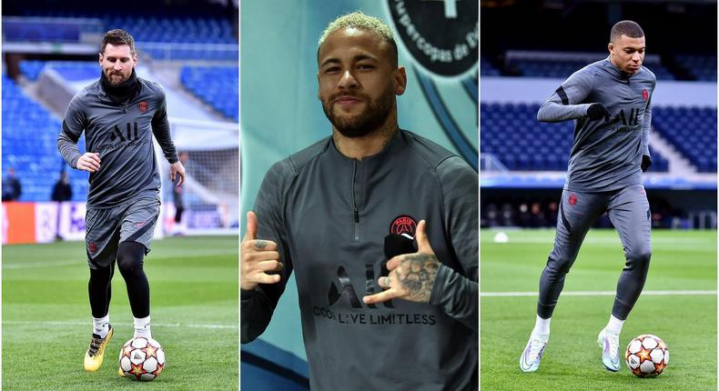 Neymar, Messi and Mbappe are ready for PSG vs Real Madrid