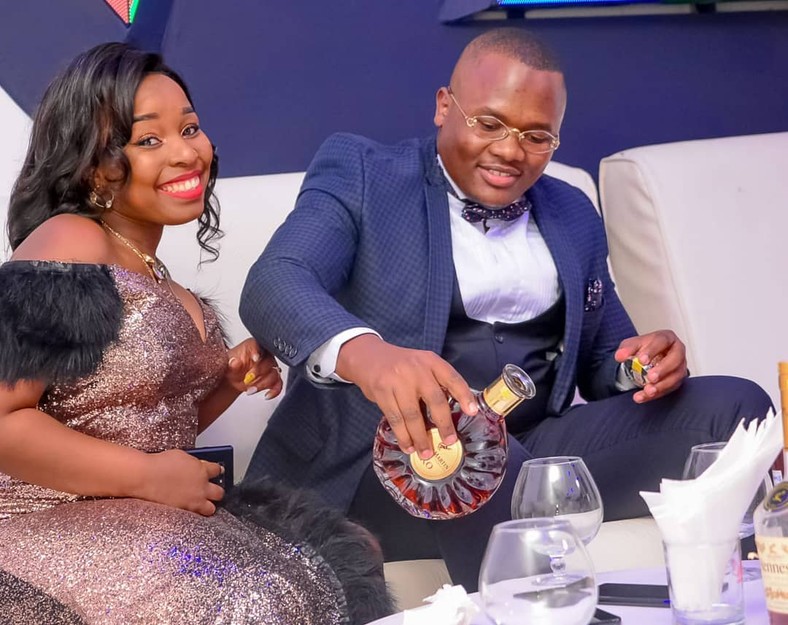 Saumu and her man enjoy a bottle of the Rémy Martin XO Cognac (Instagram)  