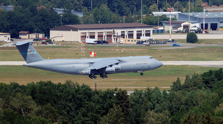 A Ramstein amerikai légi támaszpont a németországi Kaiserslautern közelében / Fotó: MTI/EPA/Ronald Wittek