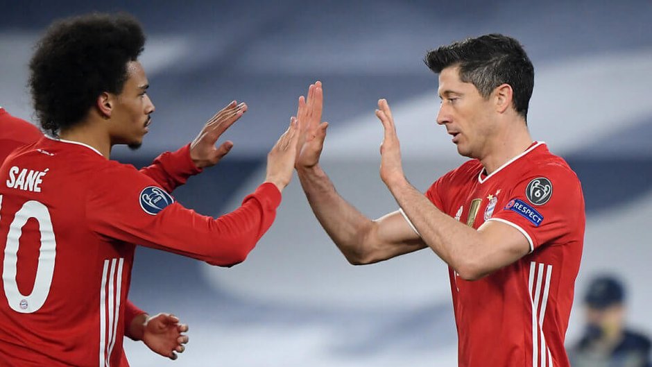 Leroy Sane i Robert Lewandowski