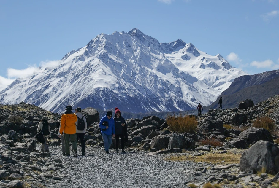 Nacionalni park Aoraki na planini Kuk na Južnom ostrvu Novog Zelanda