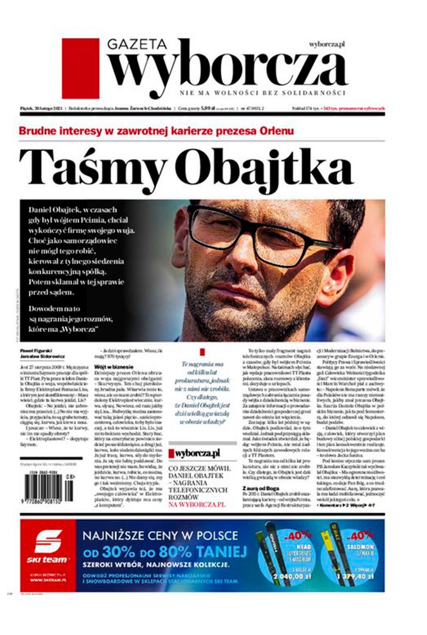 Początek serii publikacji: „Taśmy Obajtka”