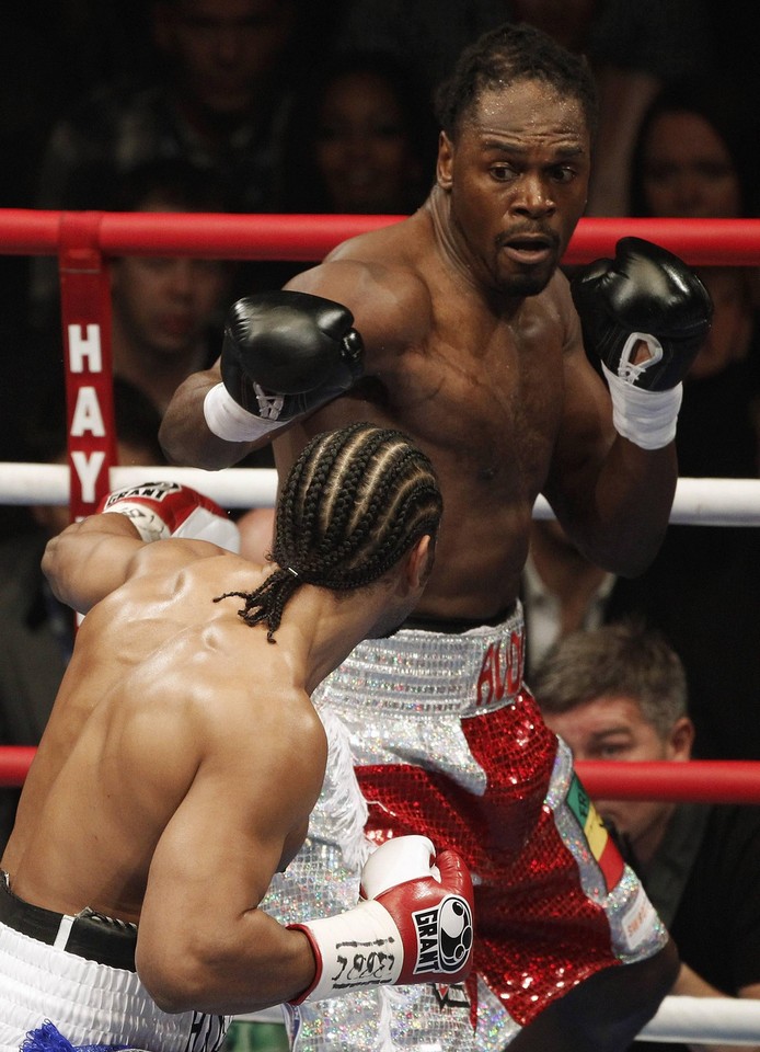 David Haye (L) i Audley Harrison