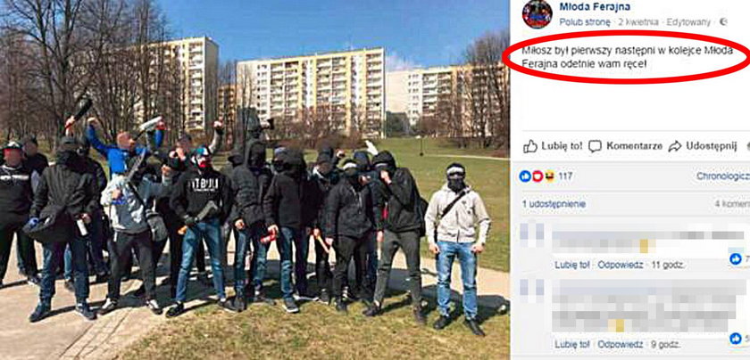 Kibole z Krakowa grożą kolejnymi zabójstwami na Facebooku