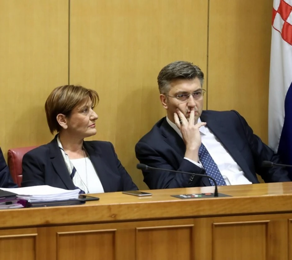 Martina Dalić i Andrej Plenković