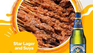 Star Lager and Suya