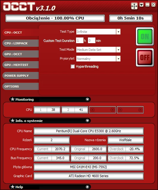 MSI G41M-E43 i FSB 345 – całkiem nieźle, jak na takiego mikrusa