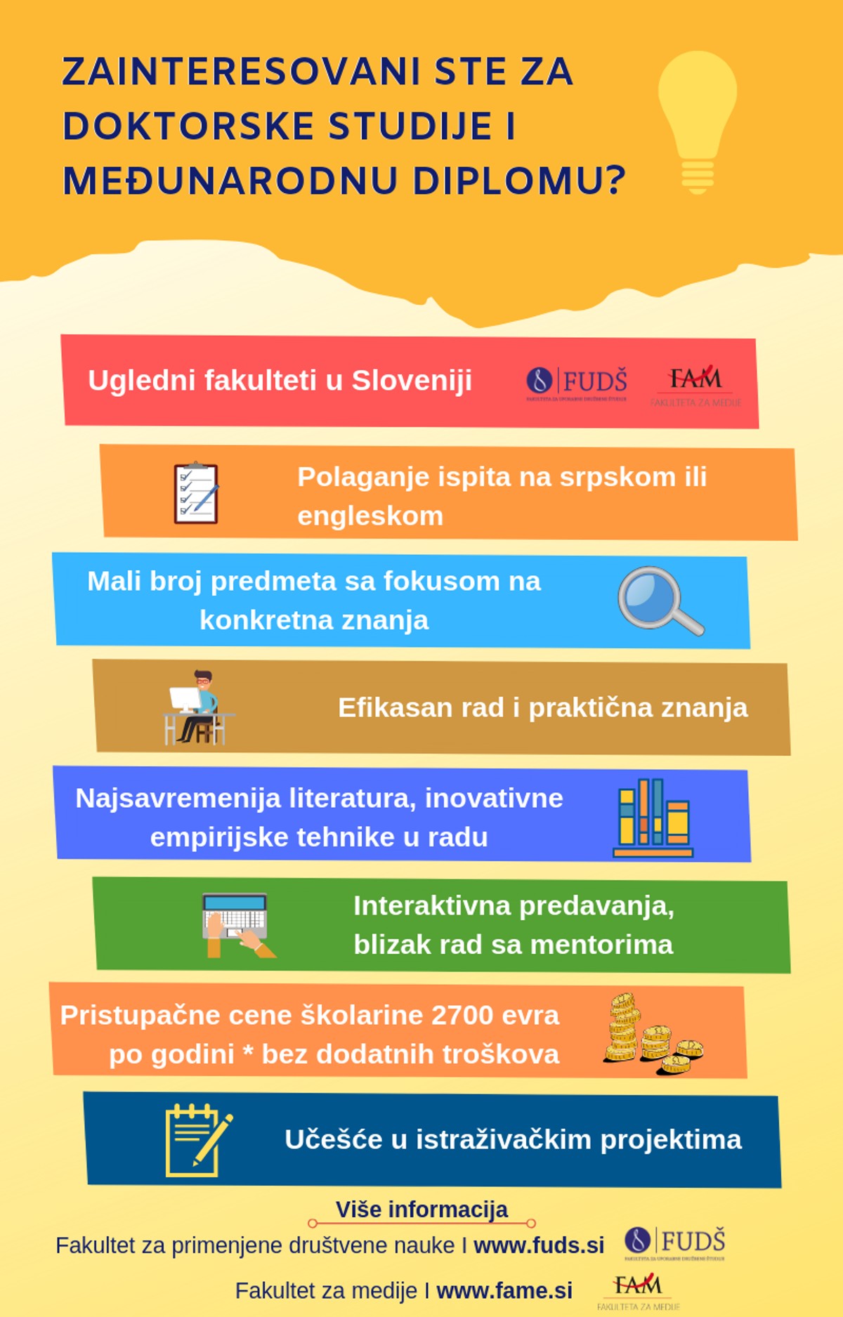 Doktorske studije sa međunarodnom diplomom: Mogućnost unapređenja znanja kroz interaktivni rad i učešće u međunarodnim projektima