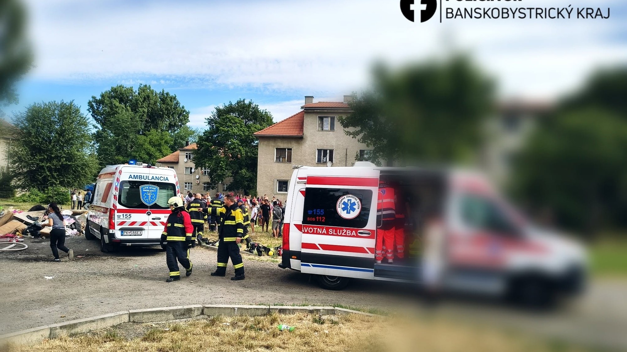 Požiar bytovky vo Fiľakove.