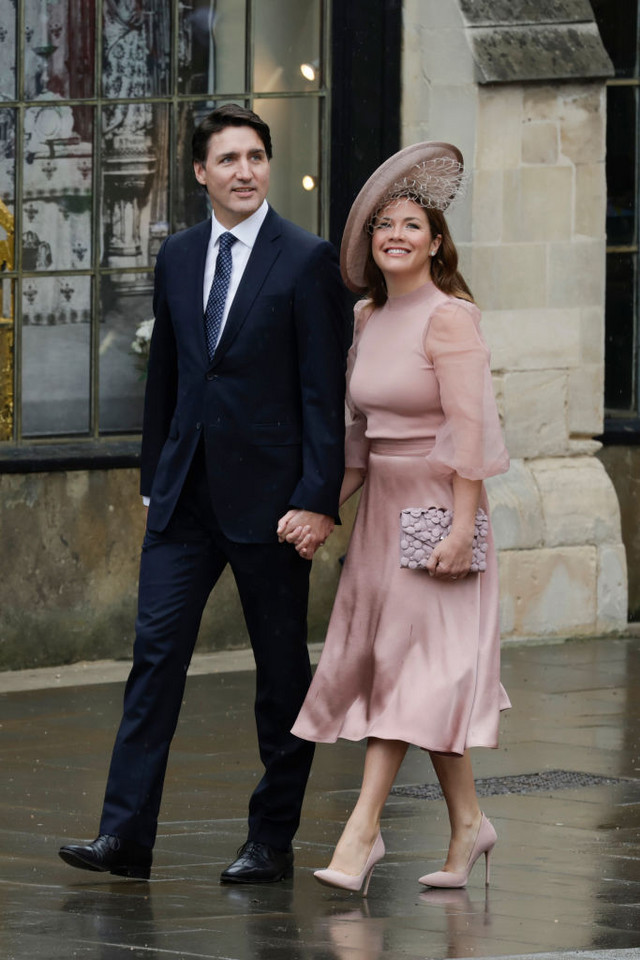  Koronacja Karola III. Justin i Sophie Grégoire Trudeau
