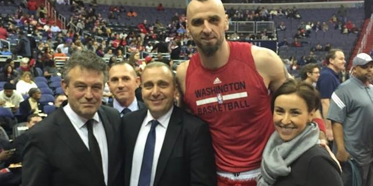 Grzegorz Schetyna i Marcin Gortat