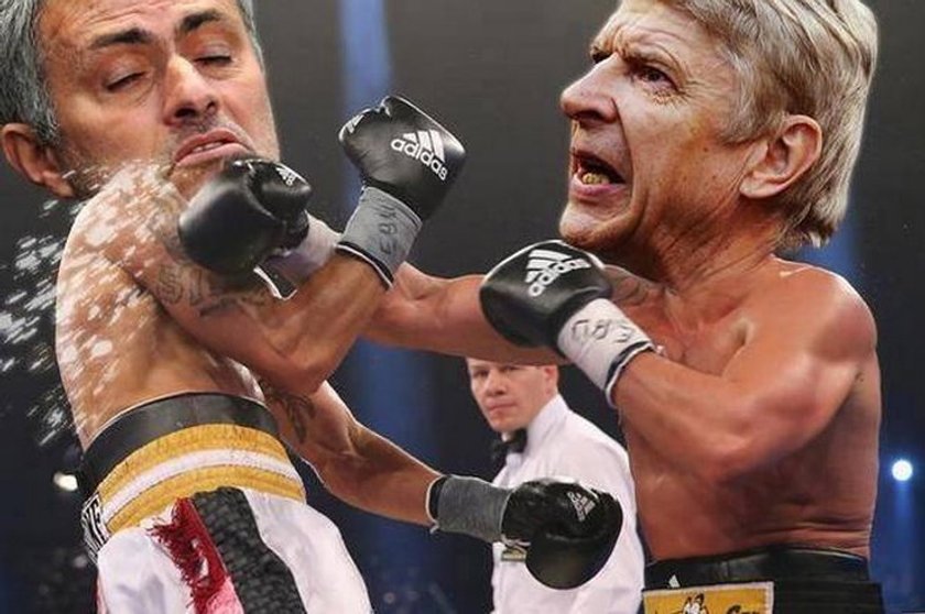 Internet śmieje się z szarpaniny Arsenea Wengera i Jose Mourinho! Memy!