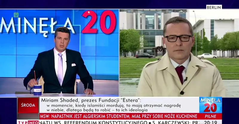 Fragment programu TVP Minęła dwudziesta