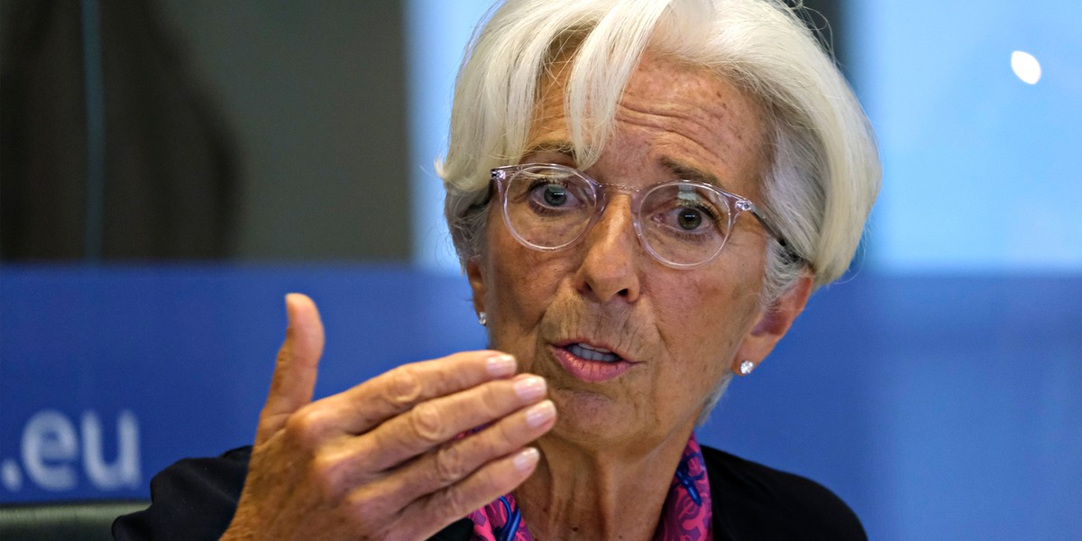 Christine Lagarde, prezes EBC. 